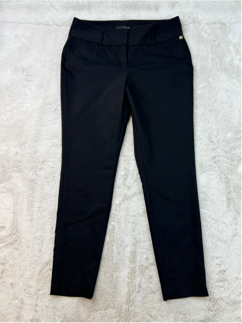 Ivanka Trump Black Trousers Pants Size 6 Ankle Cropped Pockets